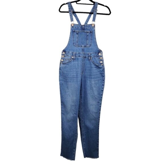 Universal Thread Womens Blue Denim Overalls Size 4 NWT - Picture 1 of 5